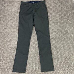J. CREW Oxford Tech Pant Pants Men's 29 x 32 Gray Oarsman 484 Slim Chino